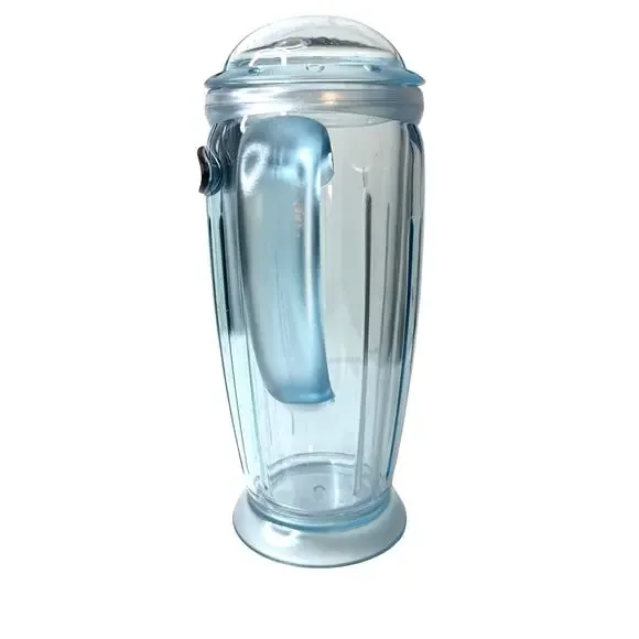 Starbucks Barista 2001 Insulated Blue Rocket Bubble Tumbler Cup 16 Oz - Picture 3 of 12